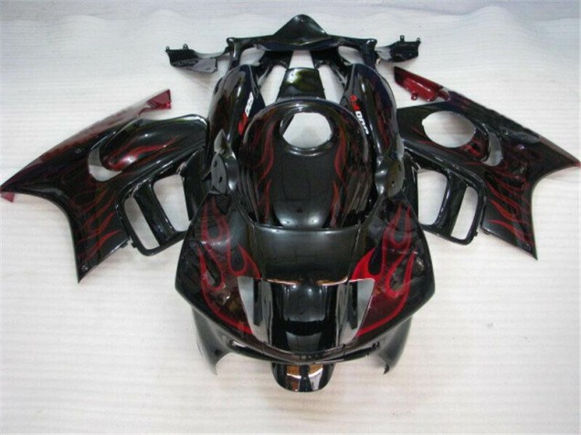 Carénage Honda CBR 600 F3 1995-1998 - Noir Rouge Flamme Bon Marché Carénage Honda CBR 600 F3 1995-1998 - Noir Rouge Flamme Bon Marché