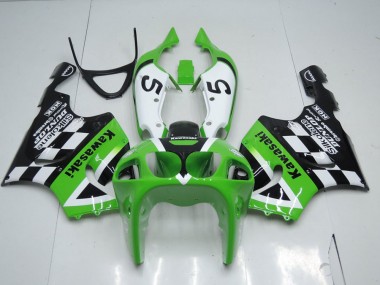 Carénage Kawasaki ZX7R 1996-2003 - Vert Noir et Blanc Bon Marché