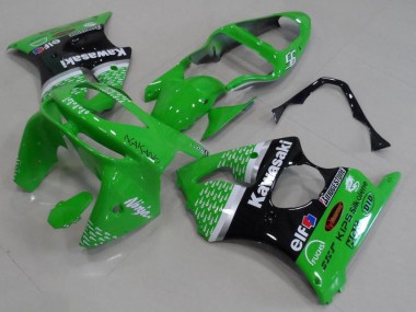 Carénage Kawasaki ZX6R 1998-1999 - Vert Noir Bon Marché