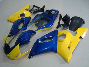 Carénages Yamaha R6 1998-2002 - Jaune Bleu Bon Marché