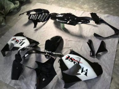 Carénage Kawasaki ZX9R 2000-2001 - Noir Brillant Blanc Bon Marché