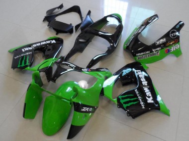 Carénage Kawasaki ZX9R 2000-2001 - Vert Monster Bon Marché