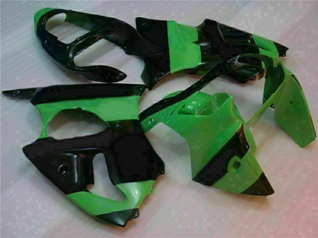 Carrosserie Kawasaki ZX6R 2000-2002 - Vert Noir Bon Marché Carrosserie Kawasaki ZX6R 2000-2002 - Vert Noir Bon Marché