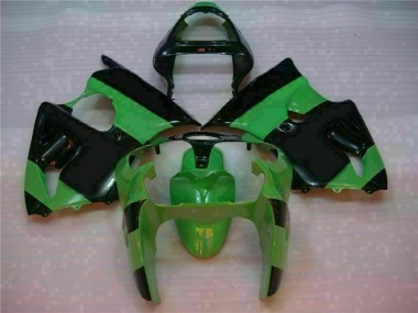 Carrosserie Kawasaki ZX6R 2000-2002 - Vert Noir Bon Marché