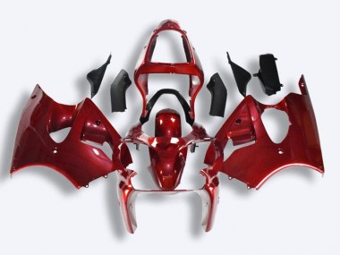 Kit Carénages Complet Kawasaki ZX6R 2000-2002 - Rouge Bon Marché