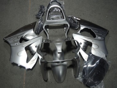 Carénage Kawasaki ZX6R 2000-2002 - Argent Flamme Bon Marché