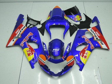 Carénage Suzuki GSXR 1000 K1 2000-2002 - Bleu Red Bull Bon Marché