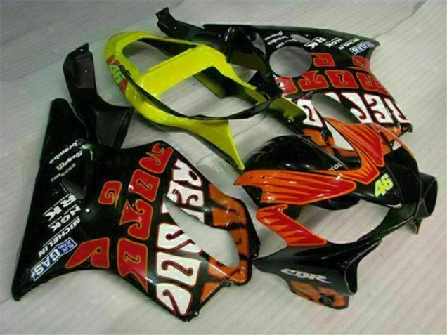 Carénages Honda CBR 600 F4i 2001-2003 - Orange Noir Bon Marché