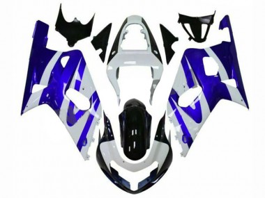 Carénage Suzuki GSXR 600 / 750 K1 K2 K3 2001-2003 - Bleu Blanc Bon Marché