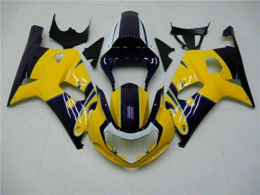 Carrosserie Suzuki GSXR 600 / 750 K1 K2 K3 2001-2003 - Jaune Bon Marché