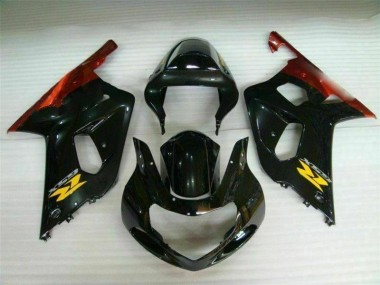 Carénages Suzuki GSXR 600 / 750 K1 K2 K3 2001-2003 - Noir Bon Marché