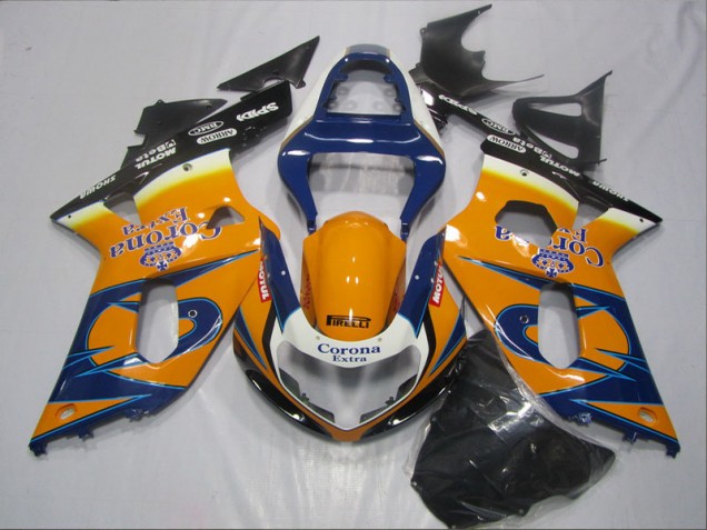 Carénage Suzuki GSXR 600 K1 K2 K3 2001-2003 - Bleu Orange Corona Extra Bon Marché Carénage Suzuki GSXR 600 K1 K2 K3 2001-2003 - Bleu Orange Corona Extra Bon Marché