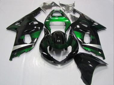 Carénages Suzuki GSXR 600 K1 K2 K3 2001-2003 - Noir Vert Bon Marché
