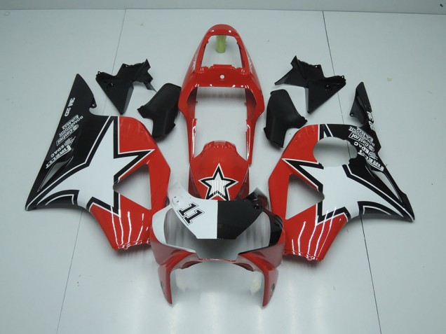 Carénage Honda CBR 900 RR 954 2002-2003 - Noir Rouge Étoile Bon Marché Carénage Honda CBR 900 RR 954 2002-2003 - Noir Rouge Étoile Bon Marché