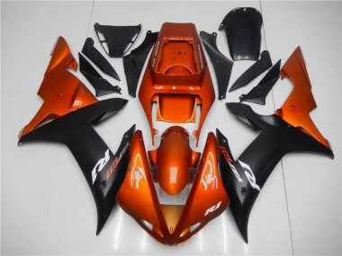 Carénage Yamaha R1 2002-2003 - Orange Noir Bon Marché