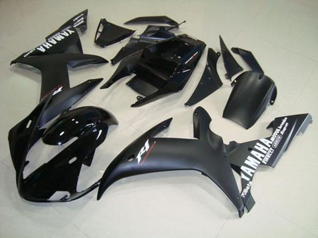 Carénage Yamaha R1 2002-2003 - Noir Mat Blanc Bon Marché Carénage Yamaha R1 2002-2003 - Noir Mat Blanc Bon Marché