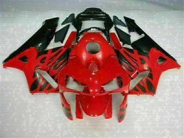 Kit Carénages Complet Honda CBR 600 RR 2003-2004 - Rouge Noir Bon Marché