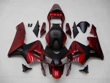 Carrosserie Honda CBR 600 RR 2003-2004 - Rouge Noir Bon Marché