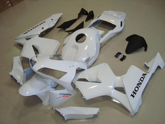 Carénage Honda CBR 600 RR 2003-2004 - Blanc Noir Décalque Bon Marché Carénage Honda CBR 600 RR 2003-2004 - Blanc Noir Décalque Bon Marché