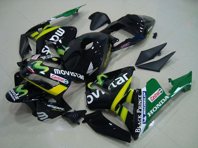 Carénage Honda CBR 600 RR 2003-2004 - Noir Movistar Bon Marché Carénage Honda CBR 600 RR 2003-2004 - Noir Movistar Bon Marché