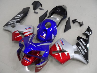 Carénage Honda CBR 600 RR 2003-2004 - Rouge Argent Bleu Bon Marché