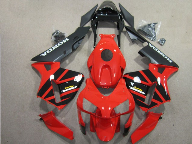 Carénages Honda CBR 600 RR 2003-2004 - Rouge Noir Bon Marché Carénages Honda CBR 600 RR 2003-2004 - Rouge Noir Bon Marché