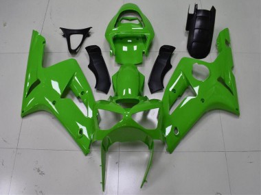 Carénages Kawasaki ZX6R 2003-2004 - Vert Bon Marché