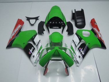 Carénage Kawasaki ZX6R 2003-2004 - Vert card Bon Marché