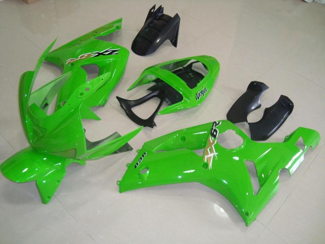 Carénage Kawasaki ZX6R 2003-2004 - Vert Bon Marché Carénage Kawasaki ZX6R 2003-2004 - Vert Bon Marché