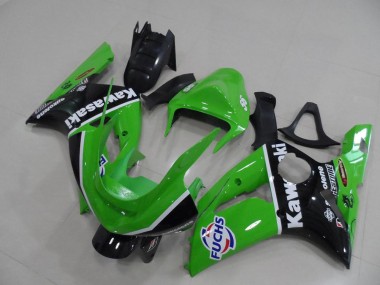 Carénage Kawasaki ZX6R 2003-2004 - Vert Fuchs Bon Marché