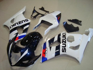 Carénage Suzuki GSXR 1000 K3 2003-2004 - Bleu Foncé Blanc Bon Marché