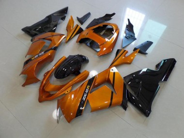 Carénage Kawasaki ZX10R 2003-2005 - Or Noir Bon Marché