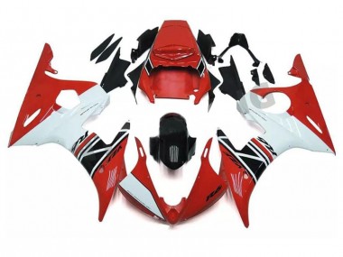 Carénage Yamaha R6 2003-2005 - Rouge Blanc Noir Bon Marché