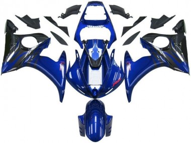 Carénage Yamaha R6 2003-2005 - Bleu Noir Bon Marché