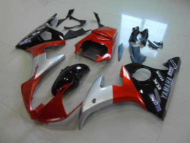 Carénage Yamaha R6 2003-2005 - Orange Argent Noir Bon Marché