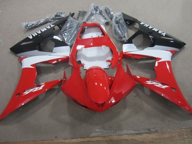 Carénage Yamaha R6 2003-2005 - Rouge Blanc Décalque Bon Marché