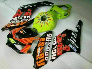 Carénage Honda CBR 1000 RR 2004-2005 - Orange Vert Bon Marché