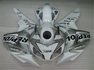 Carénage Honda CBR 1000 RR 2004-2005 - Blanc Argent Noir Repsol Bon Marché