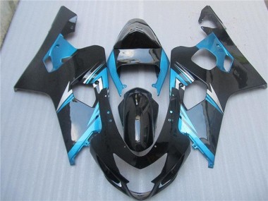 Carrosserie Suzuki GSXR 600 / 750 K4 2004-2005 - Bleu Noir Bon Marché