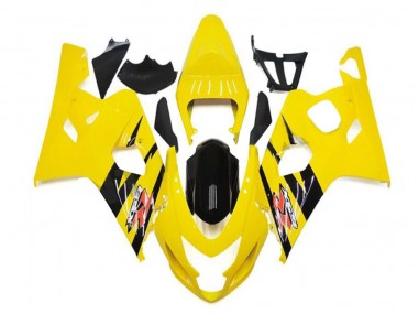 Carénage Suzuki GSXR 600 / 750 K4 2004-2005 - Jaune Noir Bon Marché