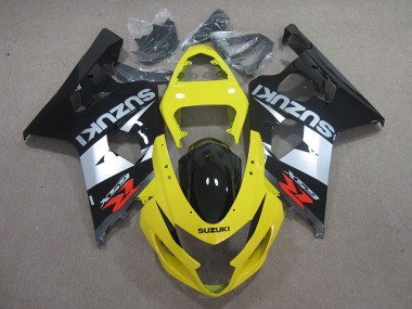 Carénage Suzuki GSXR 750 K4 2004-2005 - Jaune Noir Argent Bon Marché