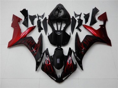 Carénages Yamaha R1 2004-2006 - Rouge Noir Bon Marché