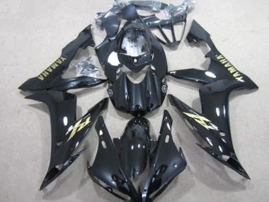 Carénage Yamaha R1 2004-2006 - Noir Blanc Or Décalque Bon Marché