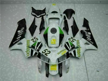 Carénage Honda CBR 600 RR 2005-2006 - Blanc Jaune Vert 52 Bon Marché