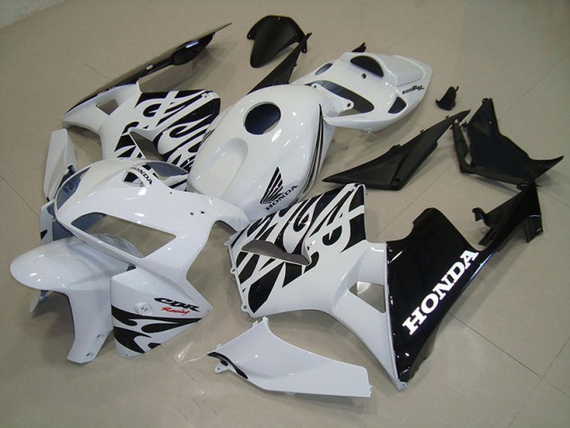 Carénages Honda CBR 600 RR 2005-2006 - Blanc Noir Bon Marché Carénages Honda CBR 600 RR 2005-2006 - Blanc Noir Bon Marché