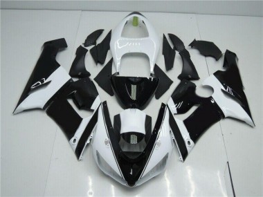 Carénage Kawasaki ZX6R 2005-2006 - Noir Blanc Bon Marché