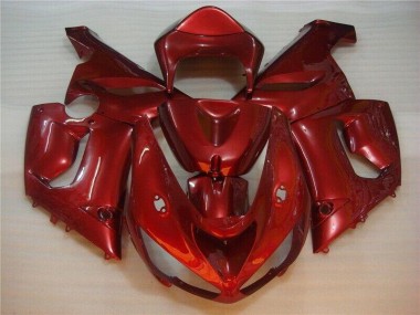 Carénage Kawasaki ZX6R 2005-2006 - Rouge Bon Marché