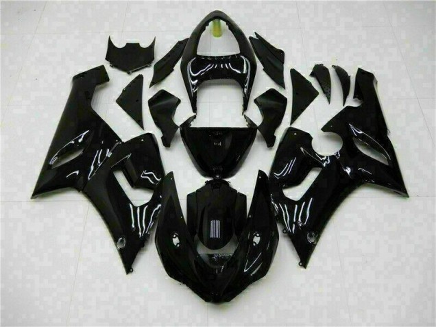 Carénages Kawasaki ZX6R 2005-2006 - Noir Brillant Bon Marché Carénages Kawasaki ZX6R 2005-2006 - Noir Brillant Bon Marché