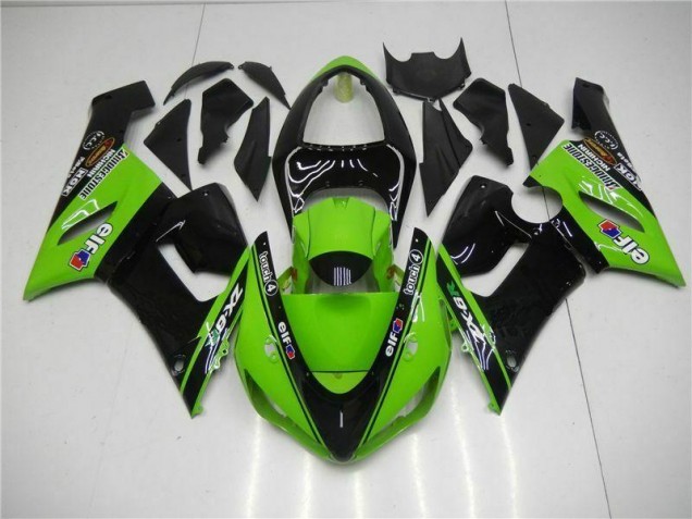 Carrosserie Kawasaki ZX6R 2005-2006 - Vert Bon Marché Carrosserie Kawasaki ZX6R 2005-2006 - Vert Bon Marché