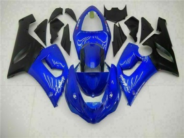 Carénage Kawasaki ZX6R 2005-2006 - Bleu Bon Marché